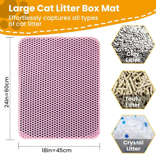 Easy-Clean Cat Litter Mat